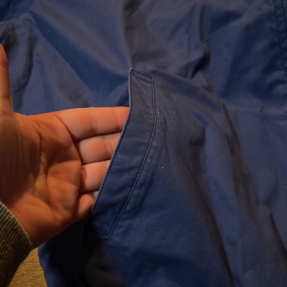 Vintage 90's bright blue w/red Polo Ralph Lauren Cotton Windbreaker sz XL - Picture 2 of 12